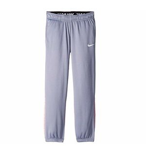 Nike gray and pink sweatpants